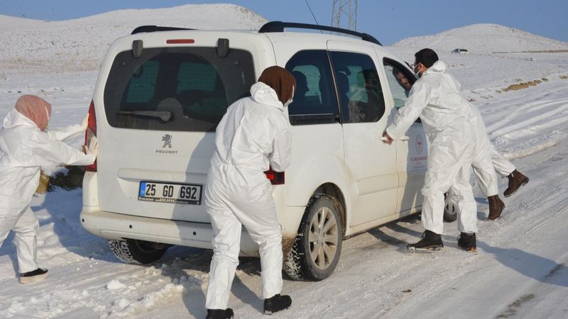 Erzurum'da filyasyon ekiplerinin zorlu mesaisi