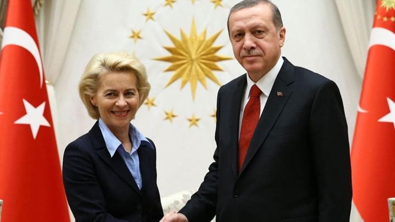 Cumhurbaşkanı Erdoğan, AB Komisyonu Başkanı Ursula Von der Leyen'le görüştü