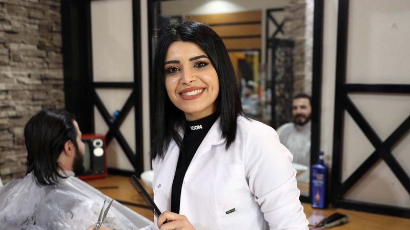 Gaziantepli kadın erkek berberinden memnun: Ön yargıları kaldırdım