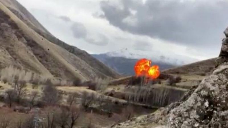 Bitlis'te tespit edilen 100 kilo amonyum nitrat imha edildi