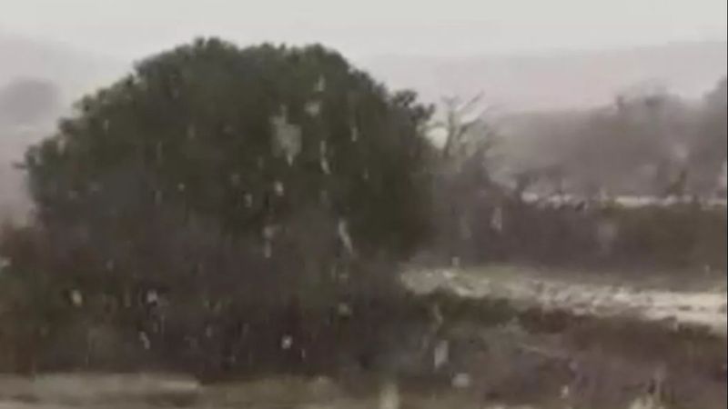 Suudi Arabistan beyaza büründü