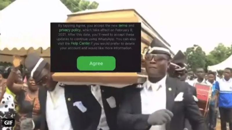 Telegram'dan WhatsApp'a tabutlu gönderme