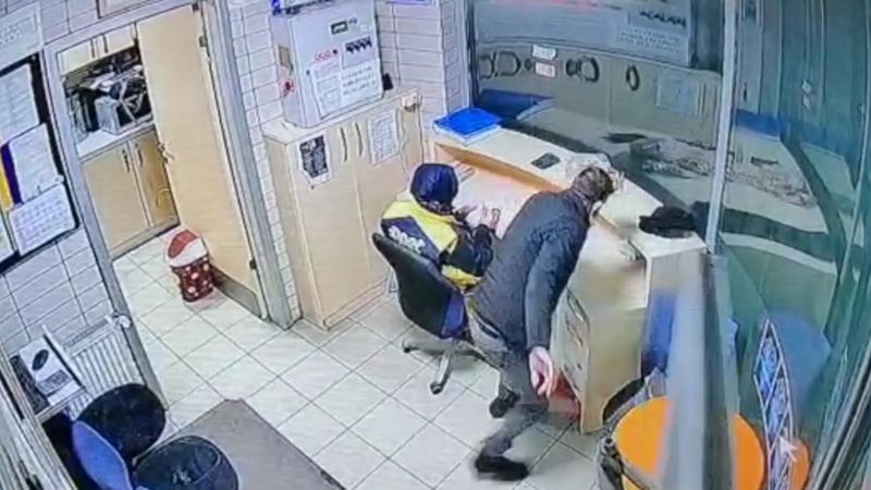 Kayseri'de hırsızlık anı kameralara yansıdı