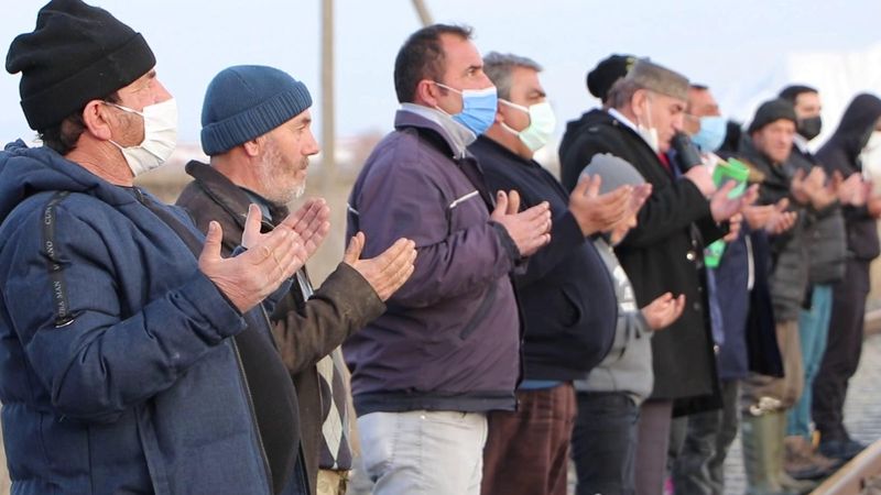 Erzurum'da köylülerden kar duası