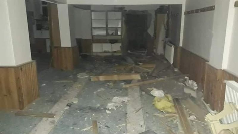 Kayseri'de bir camiye yıldırım düştü