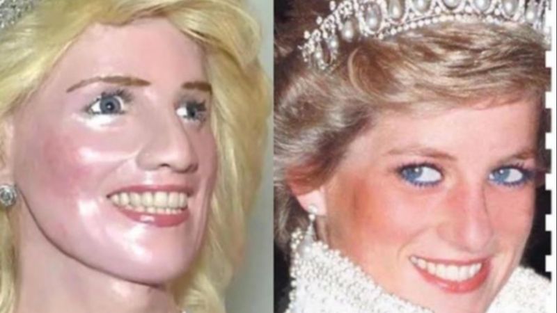 Prenses Diana’nın balmumu heykeline tepki