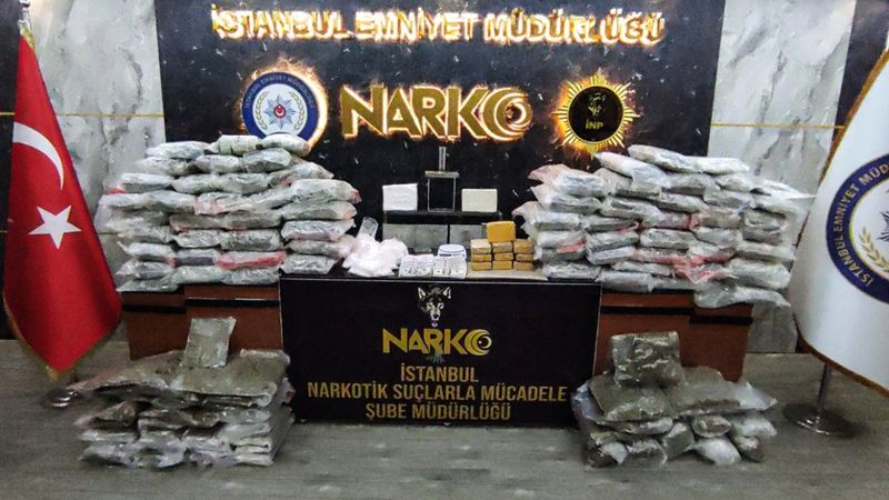 İstanbul'da 108 kilo uyuşturucu ele geçirildi