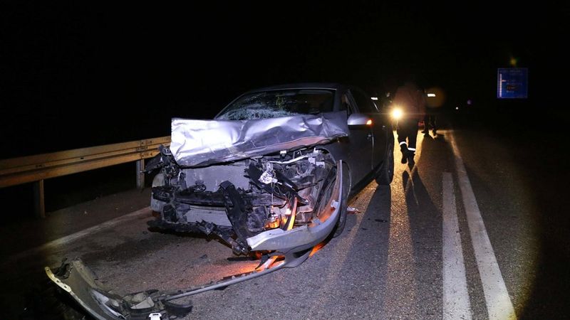 Bolu'da kaza yapan sürücü arkadaşını bırakıp kaçtı