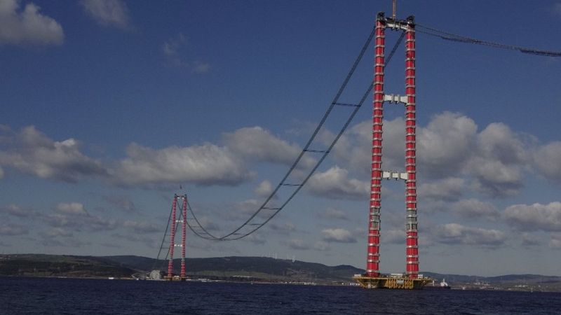 1915 Çanakkale Köprüsü’nde ‘kedi yolu’ çalışmaları tamamlandı