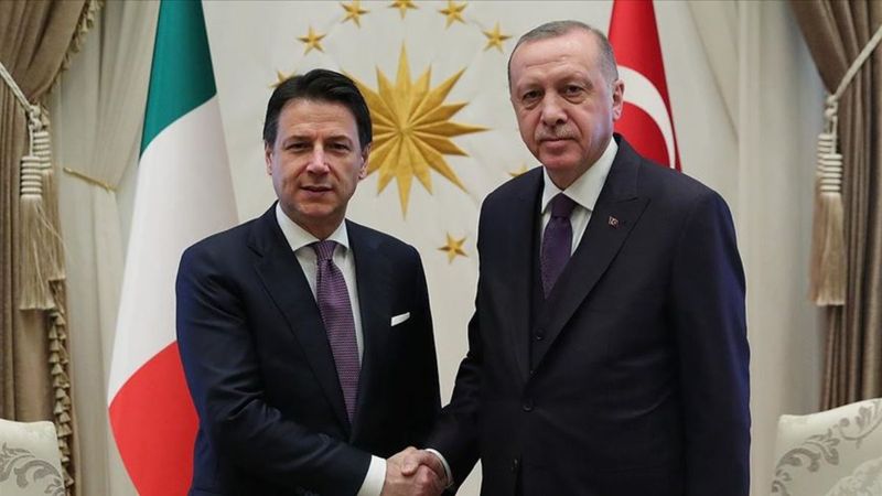 Cumhurbaşkanı Erdoğan ile Giuseppe Conte görüştü