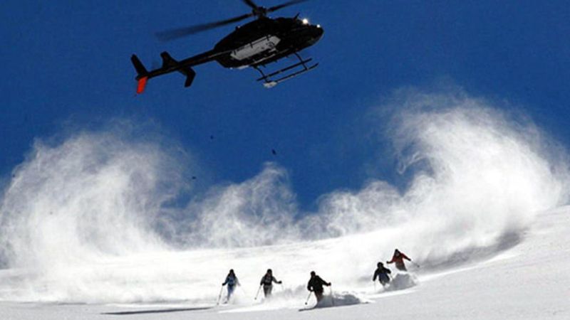 Rize Kaçkarlar'da heliski heyecanı başladı