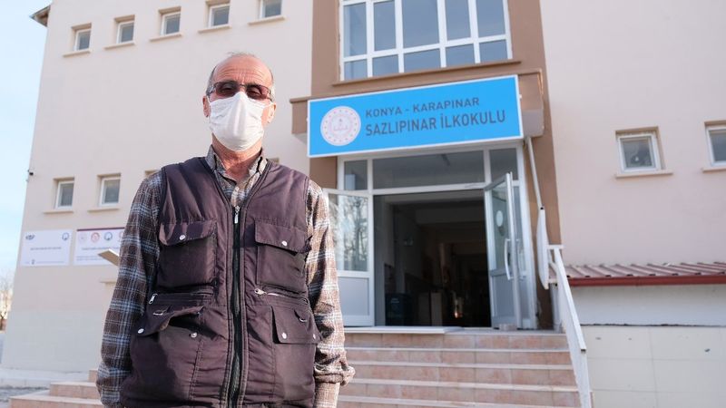 Konya'da hafızasıyla tanınan temizlik görevlisi