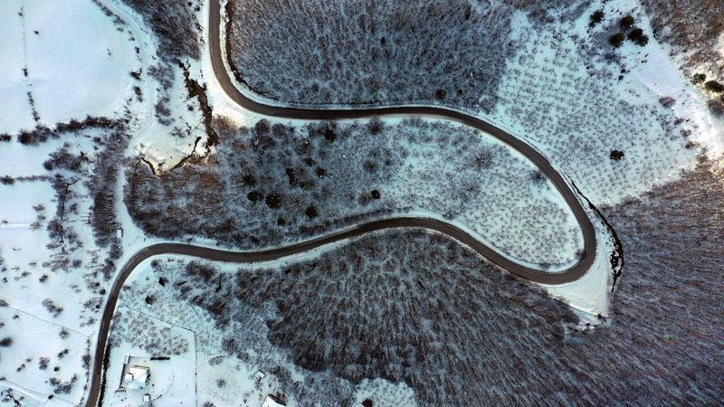 Bolu Dağı'nda kar manzarası görüntülendi