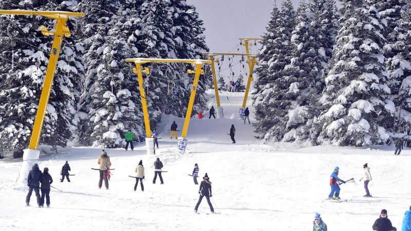 Uludağ'da ara tatil yoğunluğu
