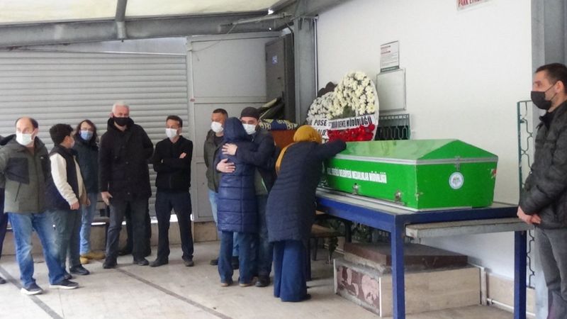 Zonguldak'ta yangında ölen kadın defnedildi