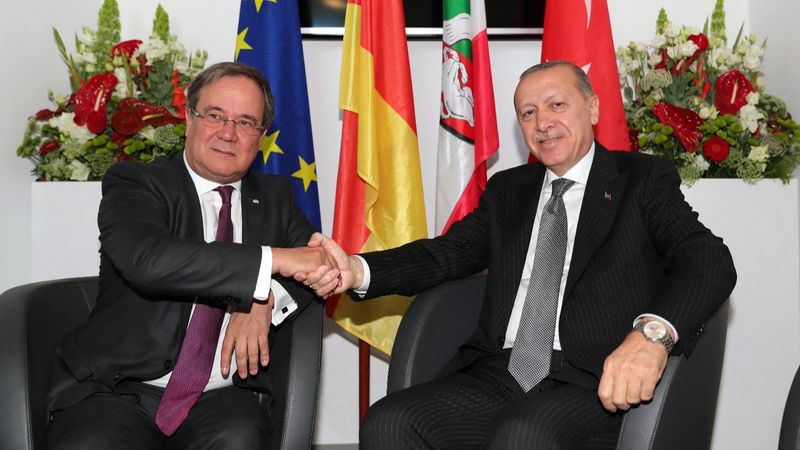 Cumhurbaşkanı Erdoğan, Armin Laschet ile görüştü