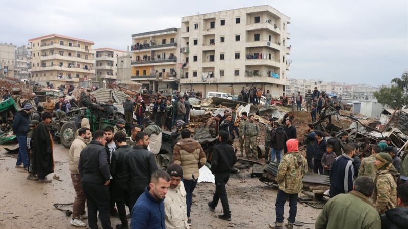 Afrin'de bombalı araçla terör saldırısı