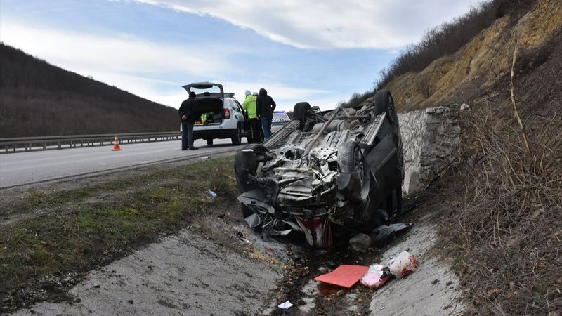 Samsun'da oğullarını askere teslim eden aile kaza yaptı