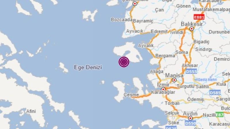 İzmir'de 5.1 büyüklüğünde deprem