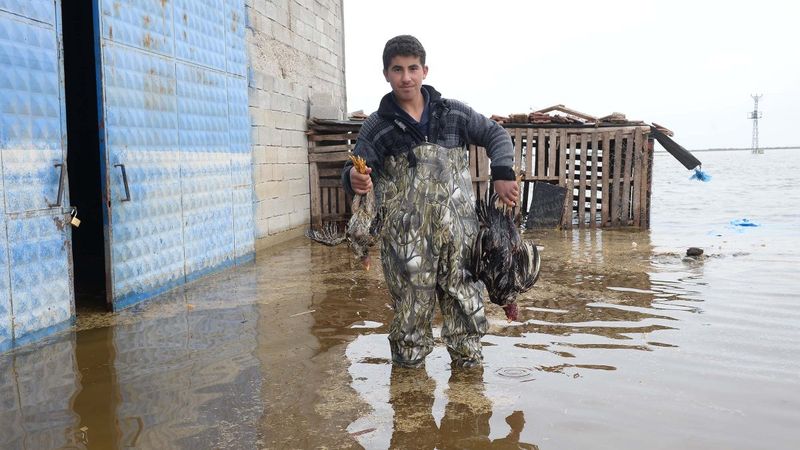 Hatay'daki Amik Ovası, sular altında kaldı