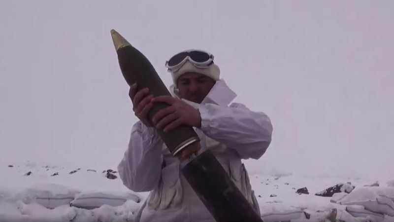 Türkiye ve Azerbaycan askerlerinden Kars'ta Kış Tatbikatı