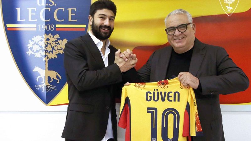 Güven Yalçın, Lecce'de 10 numaralı formayı giyecek