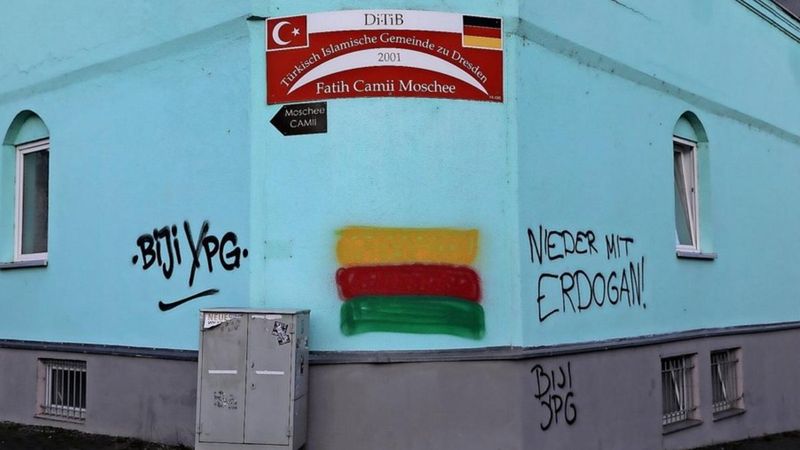 Almanya'da camiye PKK saldırısı