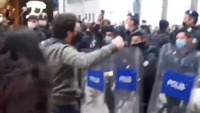 Kadıköy'de protestocular, katil polis sloganı attı