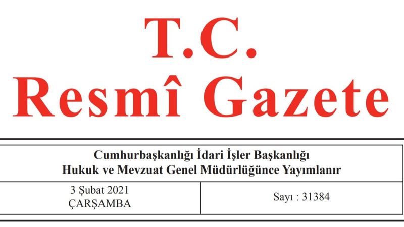 Cumhurbaşkanı kararları Resmi Gazete'de
