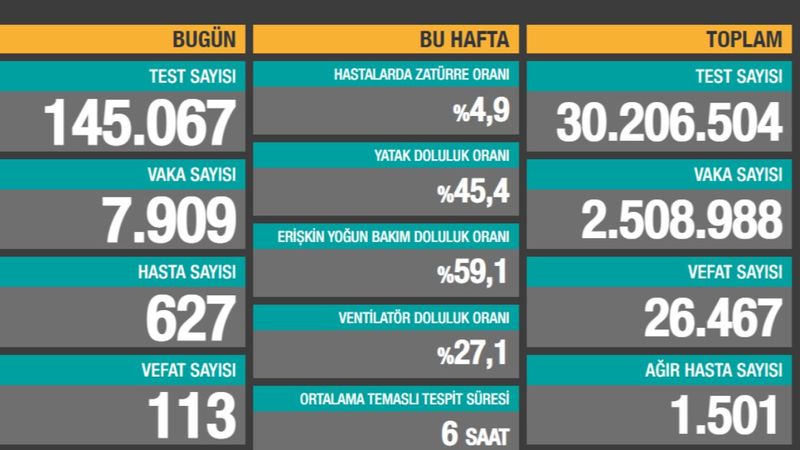 4 Şubat Türkiye'de koronavirüste son durum