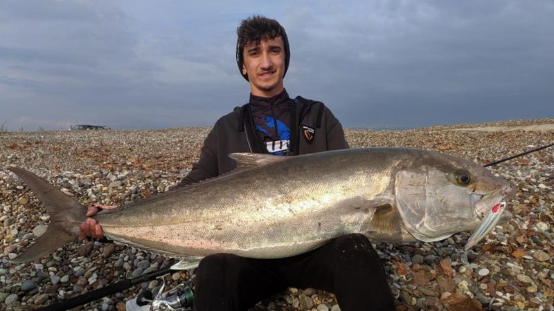 Antalyalı lise öğrencisi, oltayla 42 kilogramlık balık yakaladı