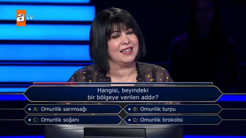 Omurilik soğanı nedir, ne işe yarar? Kim Milyoner Olmak İster omurilik soğanı sorusu..