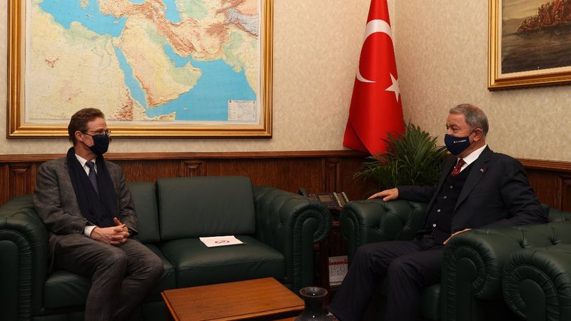 Hulusi Akar, AB Türkiye Delegasyonu Başkanı Meyer-Landrut'u kabul etti