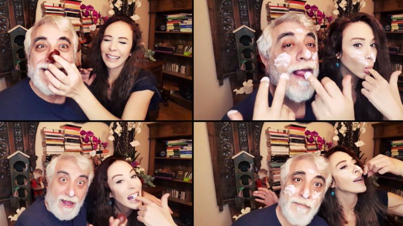 Suat Sungur ve Ahu Sungur'un kremalı paylaşımı