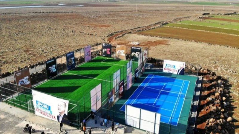 Şanlıurfalı tenisçilerin kortu hazır