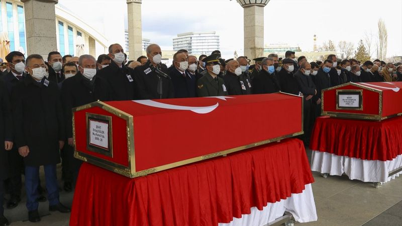 Gara şehitleri için cenaze töreni düzenlendi