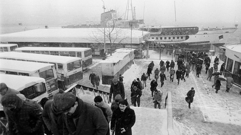Fotoğraflarla 1987'nin İstanbul kışı