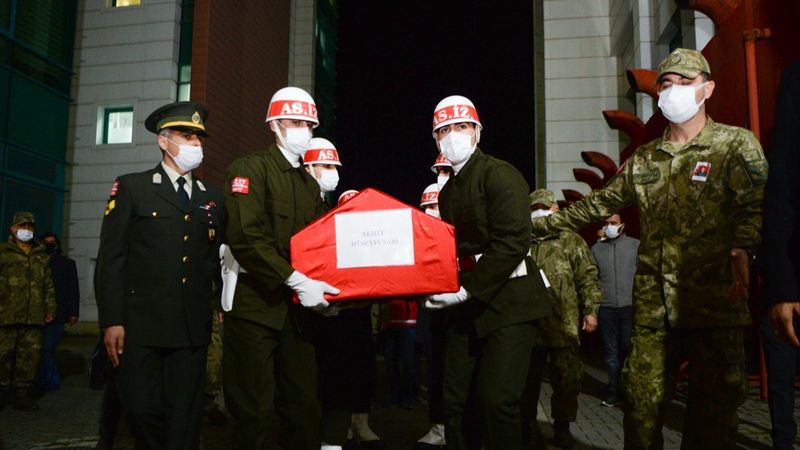 Gara şehitleri, memleketlerine getiriliyor