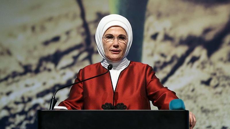 Emine Erdoğan'dan taziye mesajı