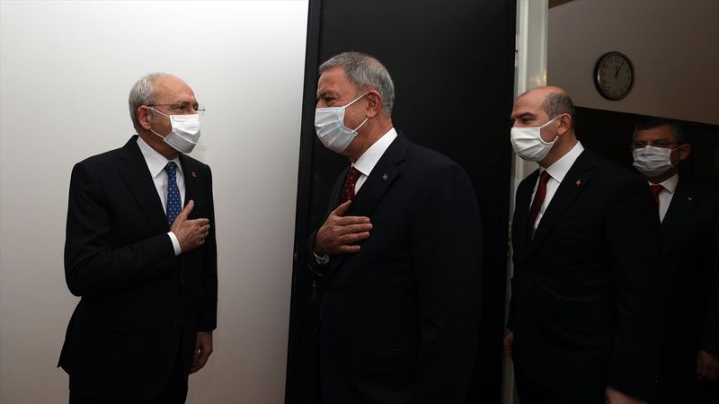 Hulusi Akar ve Süleyman Soylu, Kemal Kılıçdaroğlu'nu ziyaret etti