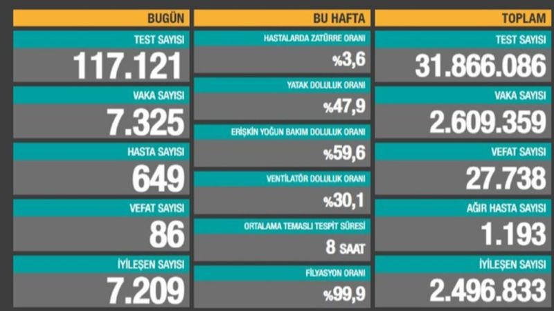 17 Şubat Türkiye'de koronavirüste son durum