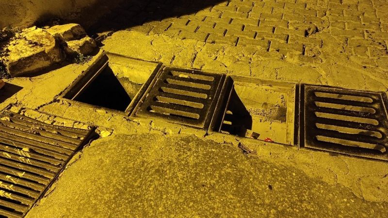 Aydın'da hırsızlar demir mazgalları çaldı