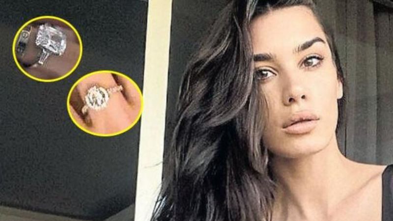 Burcu Kıratlı'nın tektaşı büyüdü