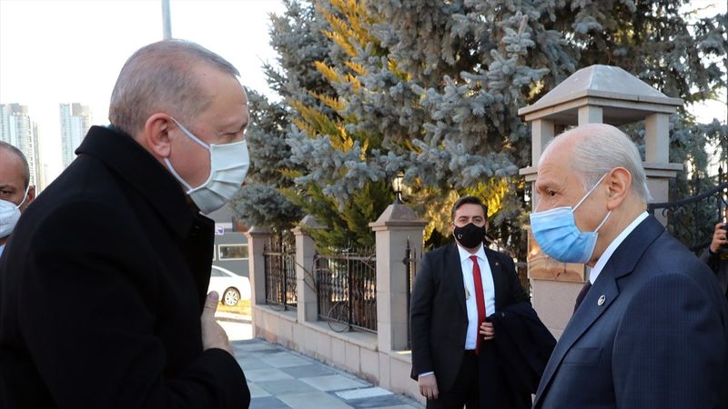 Cumhurbaşkanı Erdoğan'dan Devlet Bahçeli'ye ziyaret