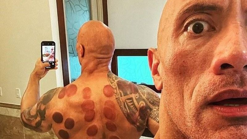 Dwayne Johnson’dan hacamat pozu