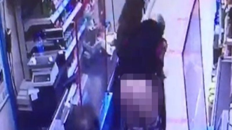 Manisa'da hırsızlık şüphelisinin tepkisi şok etti