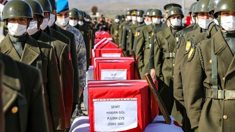 Elazığ'da şehitler için tören