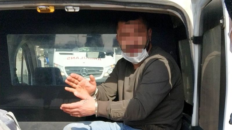 Samsun'da bekçilere kafa atan şahıs yakalandı