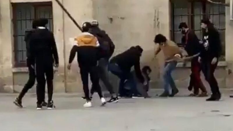 Şanlıurfa'da meydan dayağı kamerada