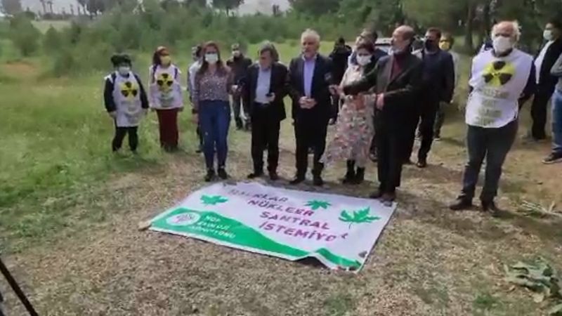 HDP'den Akkuyu NGS'ye karşı Mersin'de basın açıklaması